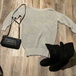 Grey oversized sweater